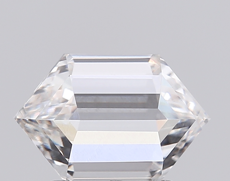 1.53 Ct VVS2 G Step Cut Hexagonal Lab Grown Fancy Shape Diamond