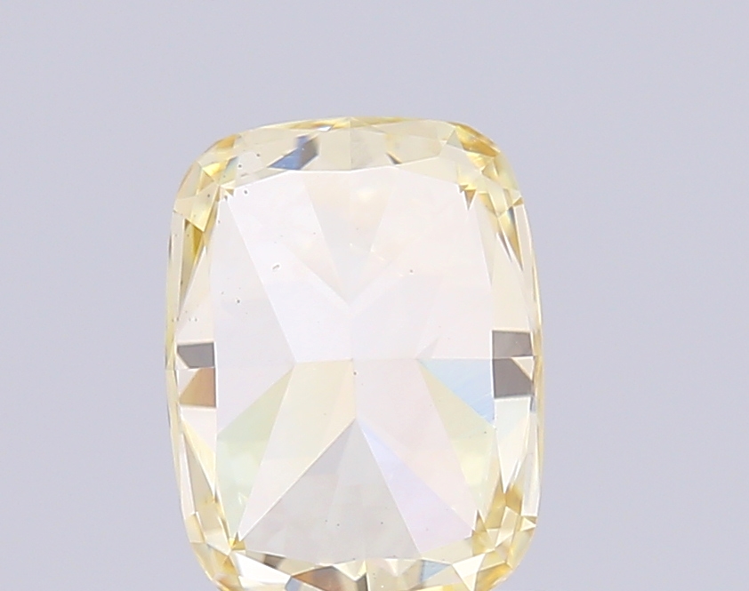 1.13 Ct VS2 Yellow Brilliant Cut Cushion Lab Grown Fancy Shape Diamond