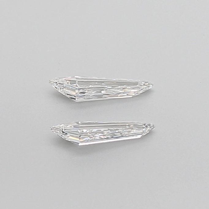 0.60 Ct VS1 H Step Cut Shield Natural Diamond Pair