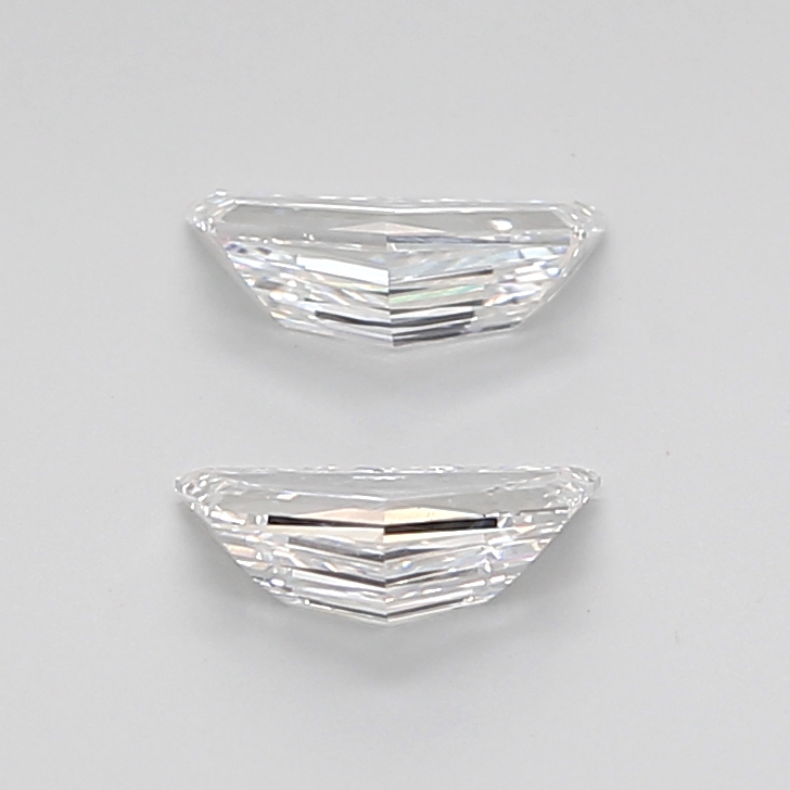 1.69 Ct VVS2 E Step Cut Cadillac Lab Grown Diamond Pair