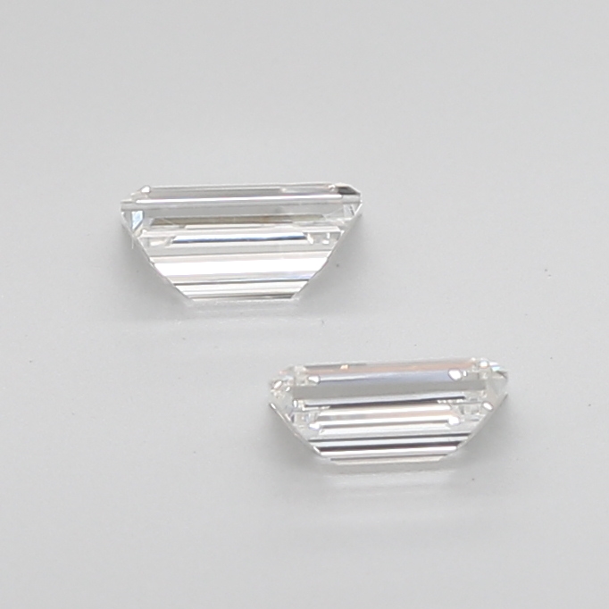0.57 Ct VS2 H Step Cut Baguette Fine Jewelry Grade Pair