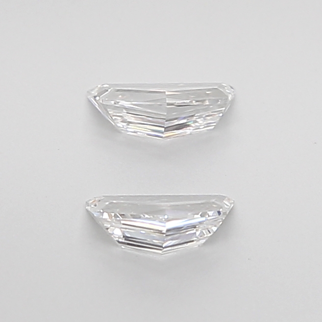 0.44 Ct VVS2 E Step Cut Cadillac Lab Grown Diamond Pair
