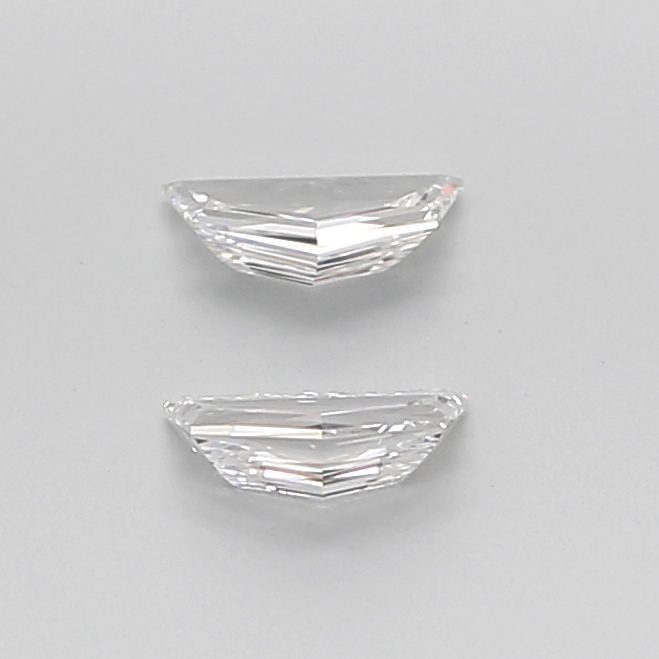 0.53 Ct VVS2 E Step Cut Cadillac Lab Grown Diamond Pair