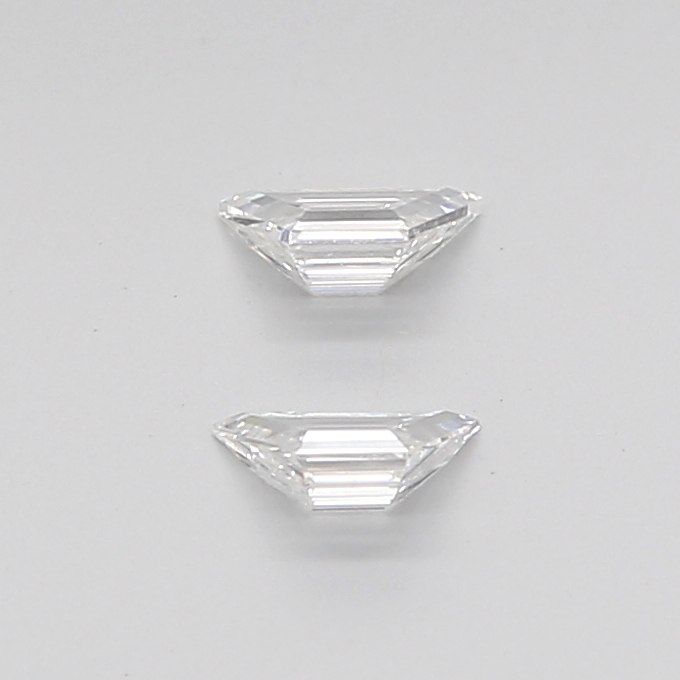 0.40 Ct VS2 H Step Cut Trapezoid Natural Diamond Pair