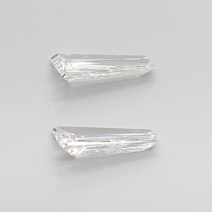 0.34 Ct VVS2 G Step Cut Taper Natural Diamond Pair