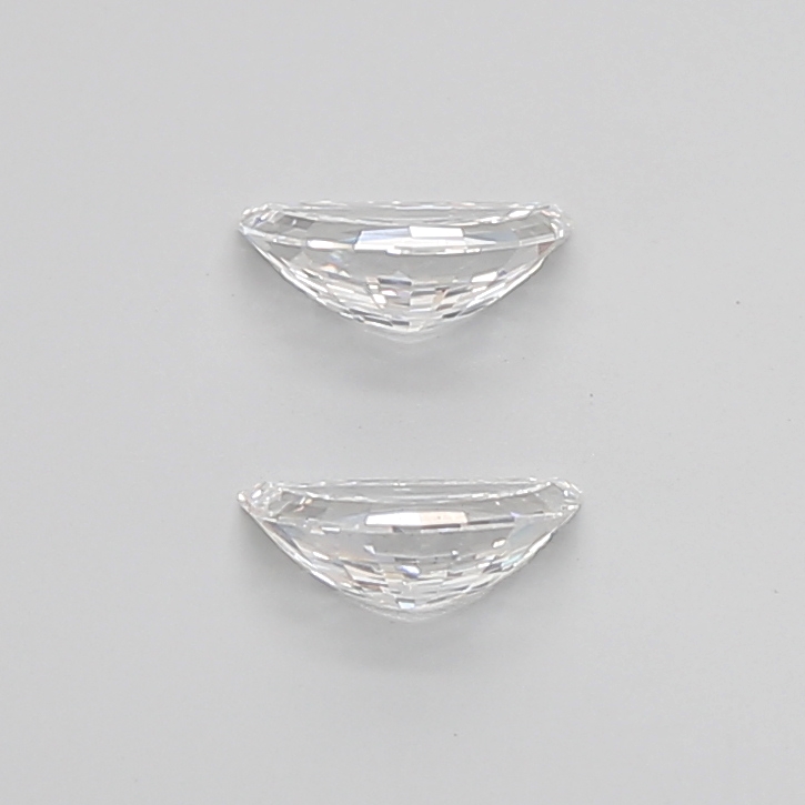 1.64 Ct VS1 E Step Cut Half Moon Lab Grown Diamond Pair