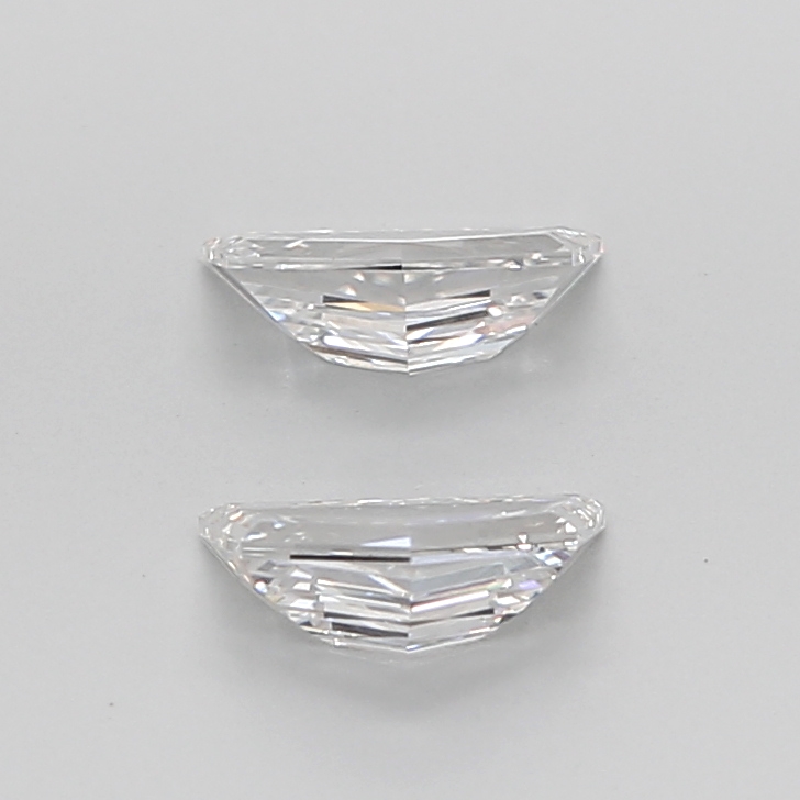 1.22 Ct VVS2 E Step Cut Cadillac Lab Grown Diamond Pair