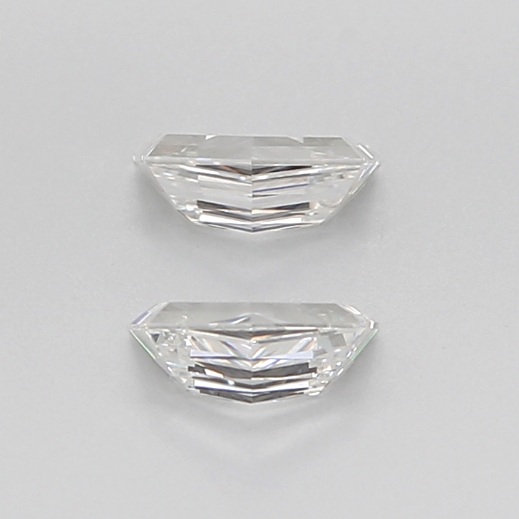 0.75 Ct VVS2 H Step Cut Cadillac Natural Diamond Pair