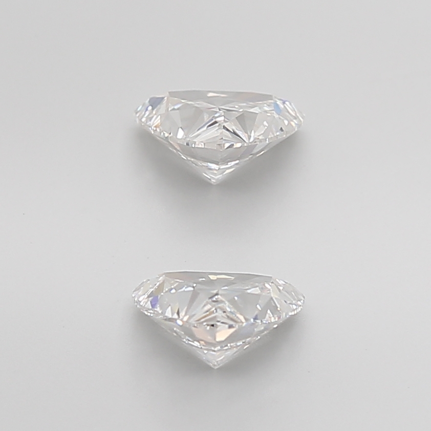 2.39 Ct VVS2 F Brilliant Cut Trilliant Lab Grown Diamond Pair