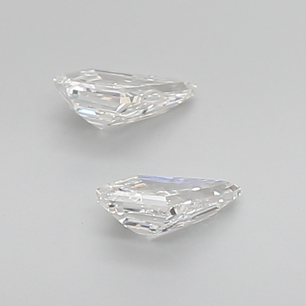0.60 Ct VS1 G Step Cut Shield Designer Quality Diamond Pair