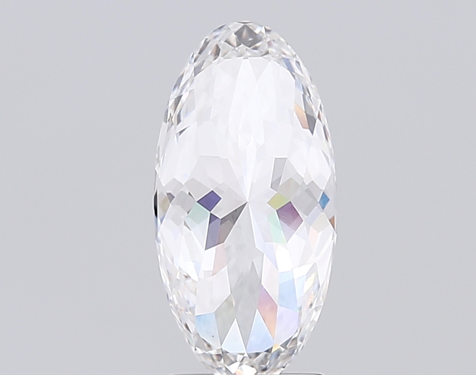 2.79 Ct VVS2 E Portuguese Cut Oval Lab Grown Fancy Shape Diamond