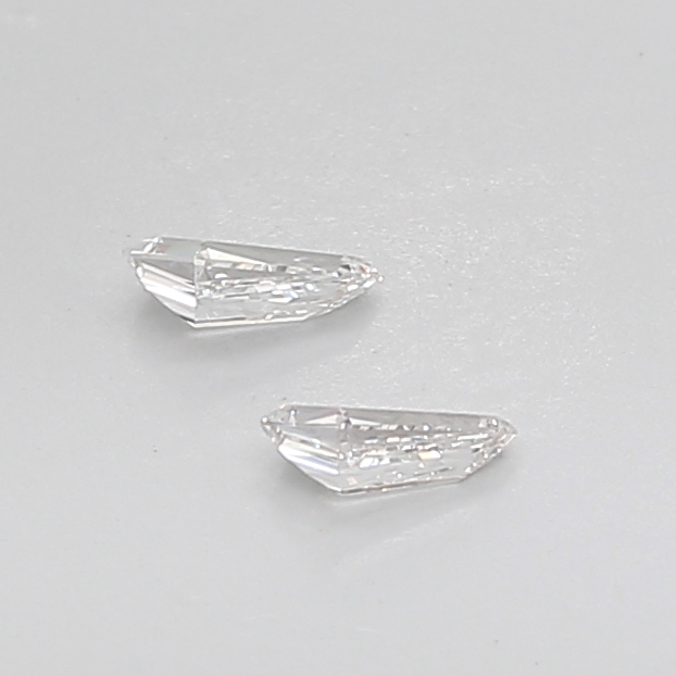 0.34 Ct VVS2 G Step Cut Shield Fine Precision Diamond Pair
