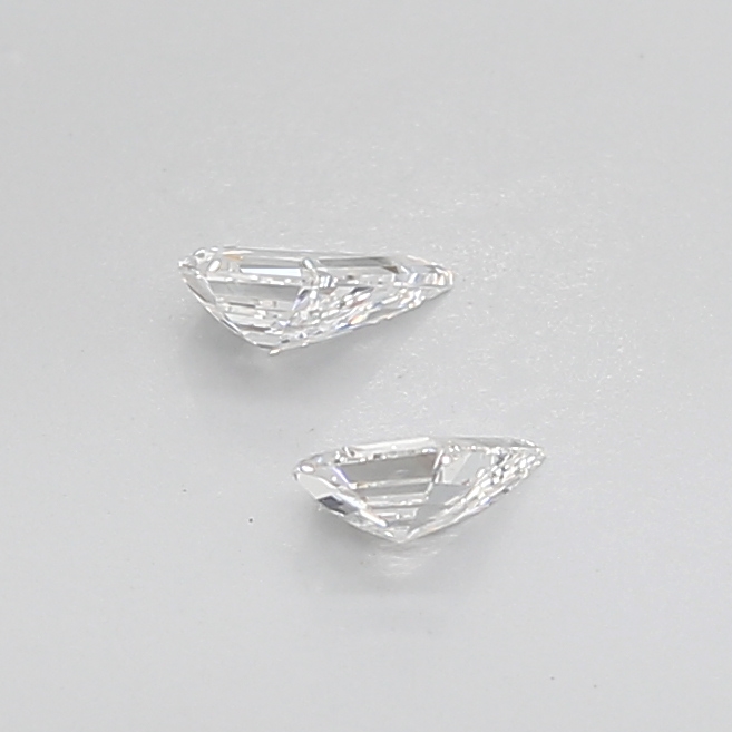 0.46 Ct VVS2 G Step Cut Shield Designer Grade Matching Pair