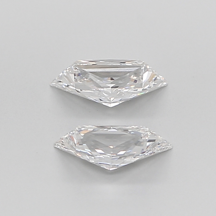 1.24CT E VVS2 Trapezoid Lab Grown Diamond Pair 8*4*2.6MM