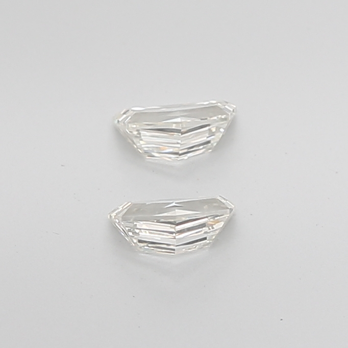 0.69 Ct VVS2 I Step Cut Cadillac Precision Selected Diamond Pair