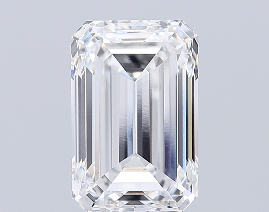 5.02 Ct VS1 F Step Cut Emerald Luxury Lab Grown Fancy Shape Diamond