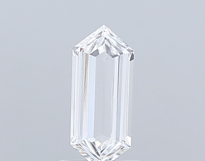 0.84 Ct VVS2 F Step Cut Hexagonal Elegant Lab Grown Fancy Shape Diamond