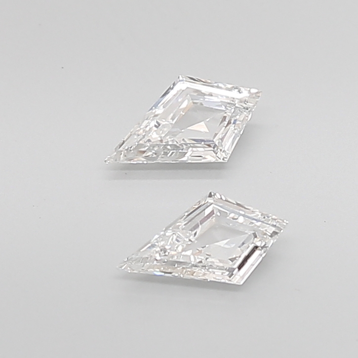 0.66 Ct VS2 G Step Cut Kite Fine Matching Diamond Pair