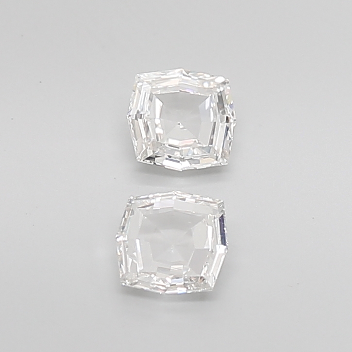 0.81 Ct VS1 G Step Cut Octagone Precision Selected Diamond Pair
