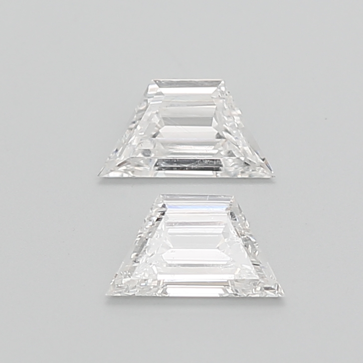 0.89 Ct VS2 G Step Cut Trapezoid Precision Selected Diamond Pair