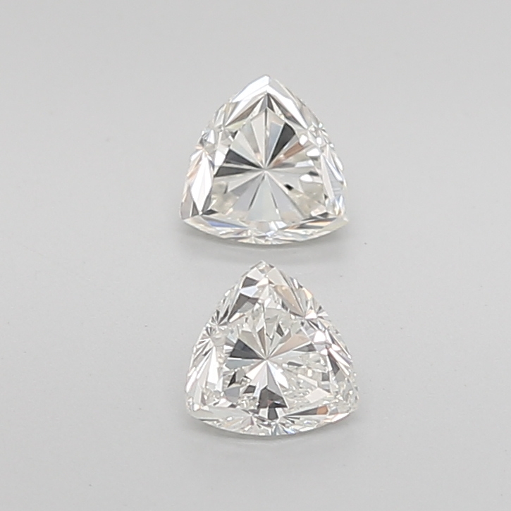 0.81 Ct VVS2 I Brilliant Cut Trilliant Precision Diamond Pair