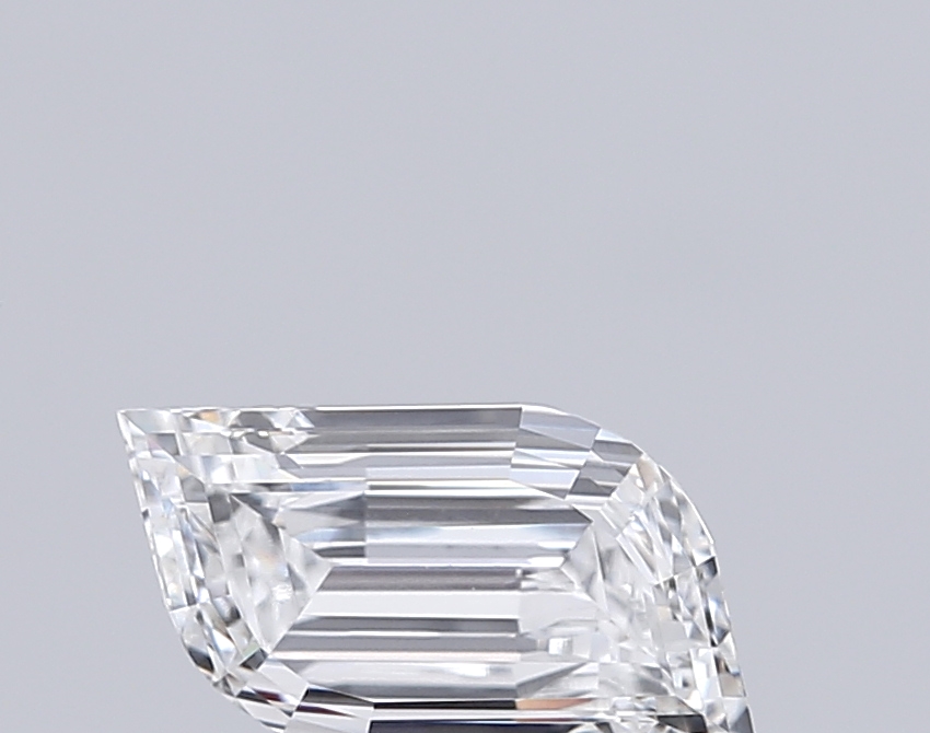 1.06 Ct VVS2 F Step Cut Shield Clean Lab Grown Fancy Shape Diamond
