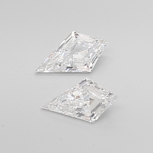 0.60 Ct VS2 G Step Cut Kite Premium Natural Diamond Pair