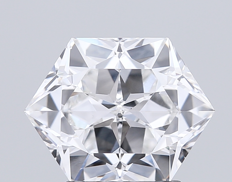 2.21 Ct VS1 E Brilliant Cut Hexagonal High Quality Lab Grown Fancy Shape Diamond