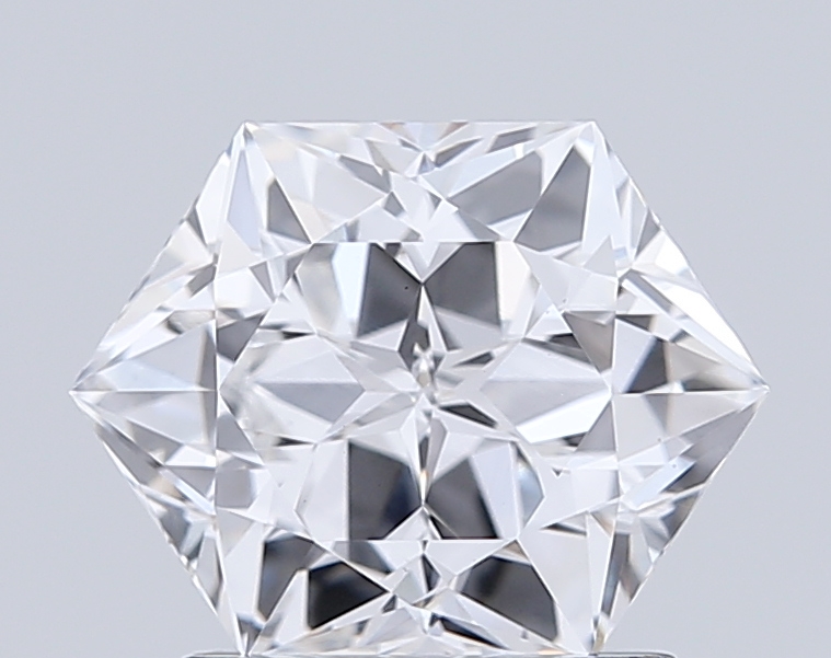 1.54 Ct VS1 D Brilliant Cut Hexagonal Premium Lab Grown Fancy Shape Diamond