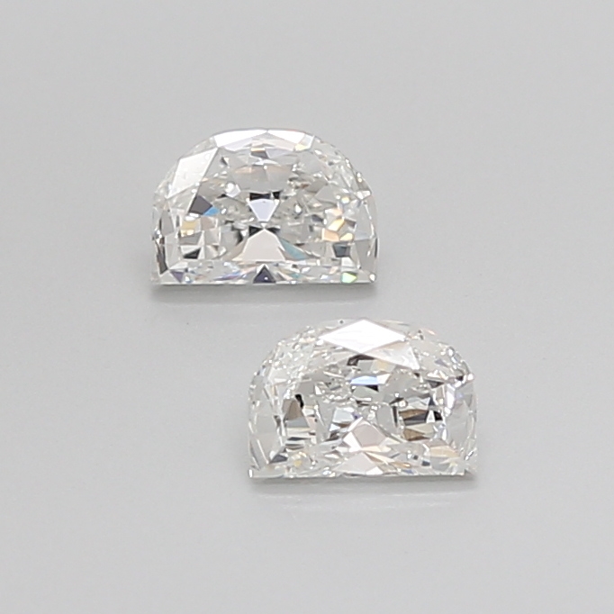 0.64CT G VS1 Half Moon Luxury Natural Diamond Pair 5.15*3.5*2.3MM
