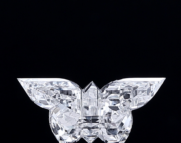 1.06 Ct SI1 G Step Cut Butterfly Rare Fancy Shape Diamond