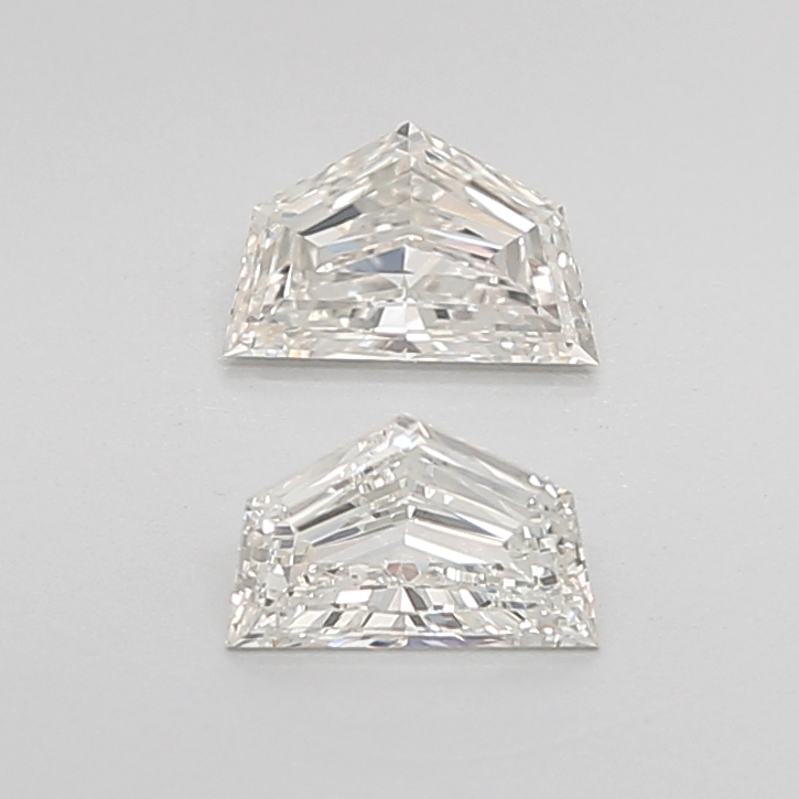 0.70 Ct VVS2 I Step Cut Cadillac Natural Diamond Pair