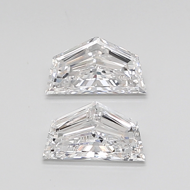 1.69 Ct VVS2 E Step Cut Cadillac Lab Grown Diamond Pair