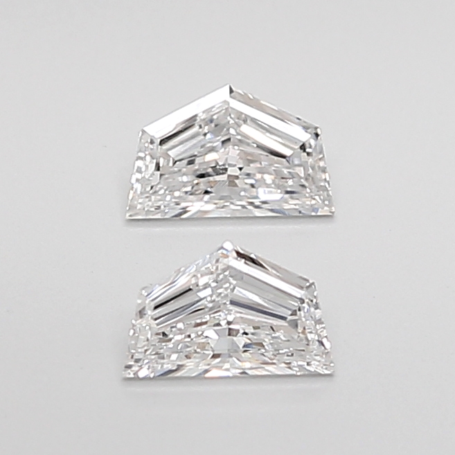 0.44 Ct VVS2 E Step Cut Cadillac Lab Grown Diamond Pair