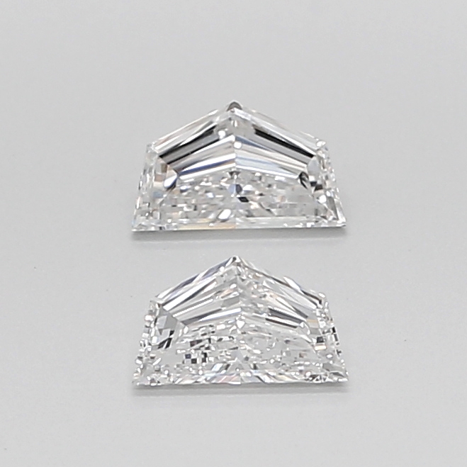 0.53 Ct VVS2 E Step Cut Cadillac Lab Grown Diamond Pair
