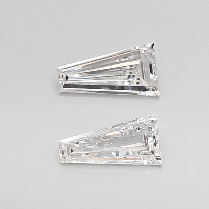 0.34 Ct VVS2 G Step Cut Taper Natural Diamond Pair