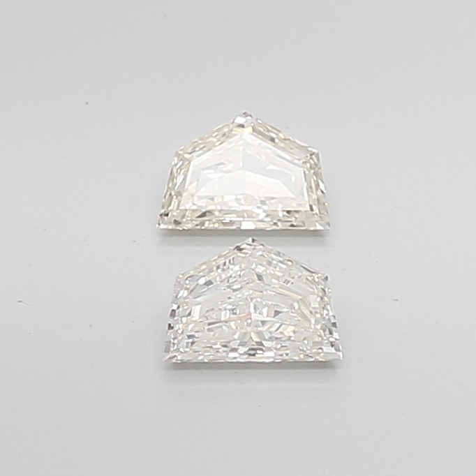 0.77 Ct VVS2 I Cadillac Step Cut High Precision Diamond Pair