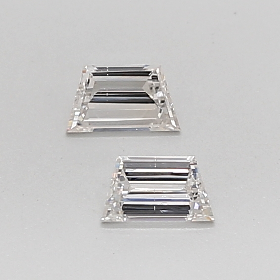 0.36 Ct VS2 I Step Cut Trapezoid Fine Matching Pair