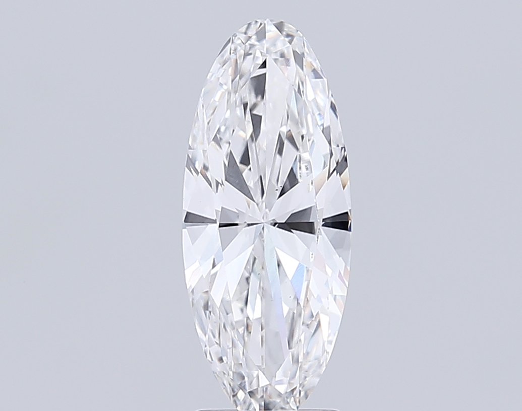 2.77 Ct VS1 E Brilliant Cut Moval Lab Grown Fancy Shape Diamond