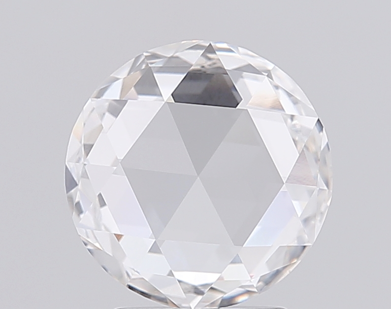 1.65 Ct VVS2 E Rose Cut Round Lab Grown Fancy Shape Diamond