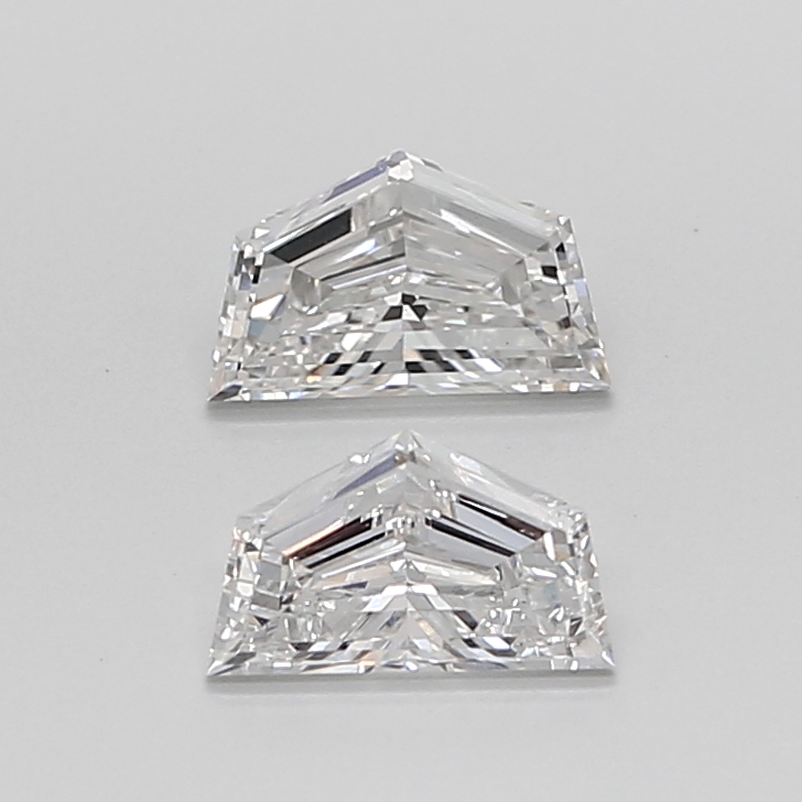 1.22 Ct VVS2 E Step Cut Cadillac Lab Grown Diamond Pair