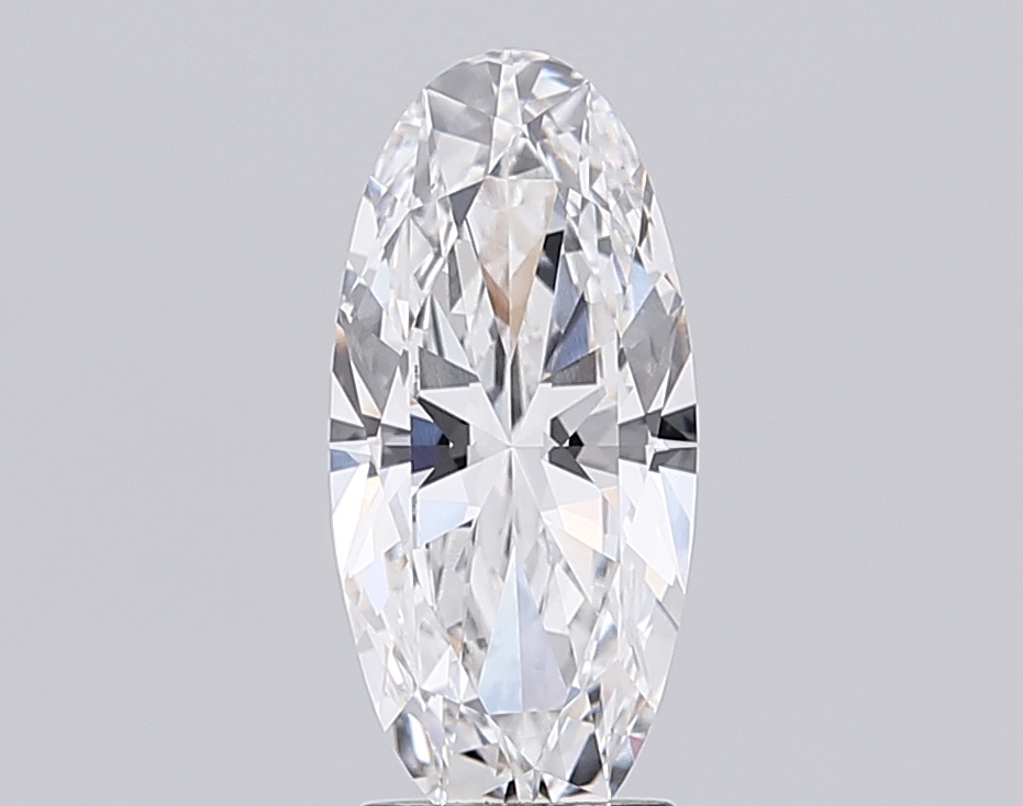 3.08 Ct VS1 E Brilliant Cut Moval Lab Grown Fancy Shape Diamond