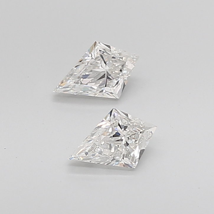 0.97 Ct VS1 I Brilliant Cut Kite Luxury Precision Diamond Pair