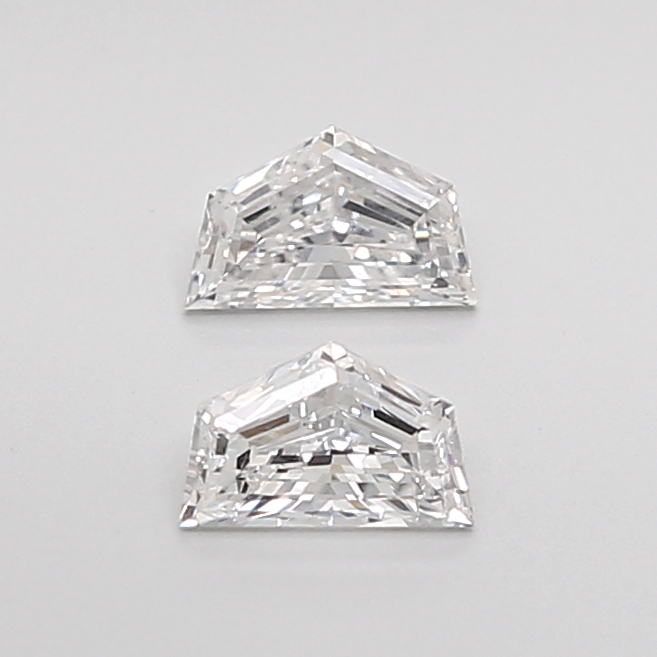 0.44 Ct VVS2 Step Cut Cadillac Lab Grown Diamond Pair