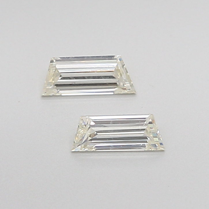 1.60 Ct VVS2 I Rose Cut Triangular High Precision Diamond Pair