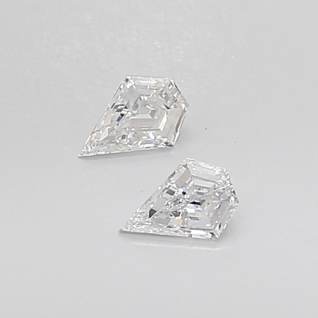 0.46 Ct VVS2 G Step Cut Shield Designer Grade Matching Pair