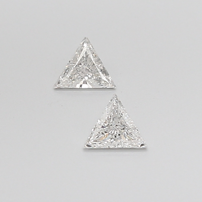 0.24CT H VS2 Triangular Fine Natural Diamond Pair 4.4*3.8*1.6MM