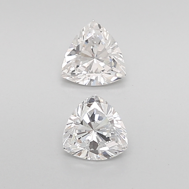 0.69CT G VVS2 Trilliant Premium Diamond Pair 4.6*4.6*2.6MM