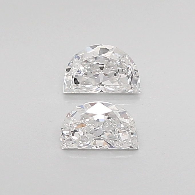 0.40CT G VVS2 Half Moon Natural Diamond Pair 4.75*3*1.95MM