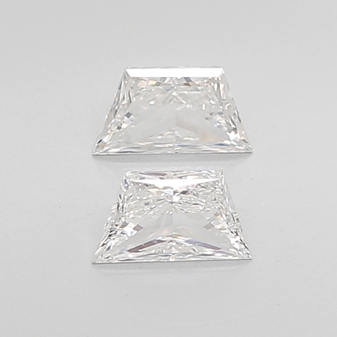 0.62CT H VS1 Trapezoid Natural Diamond Pair 5.95*3.45*2MM